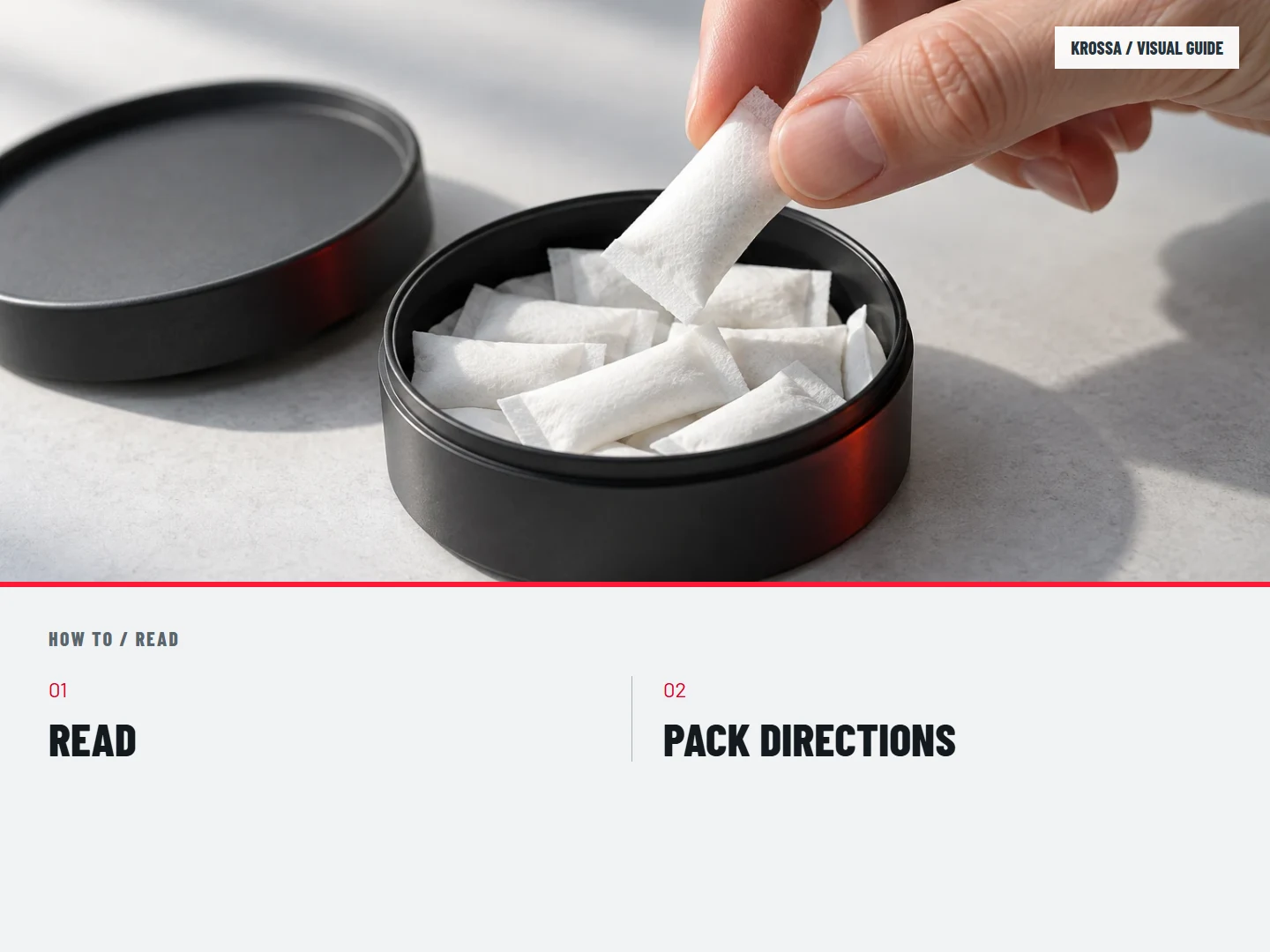 01 / Read: READ; PACK DIRECTIONS