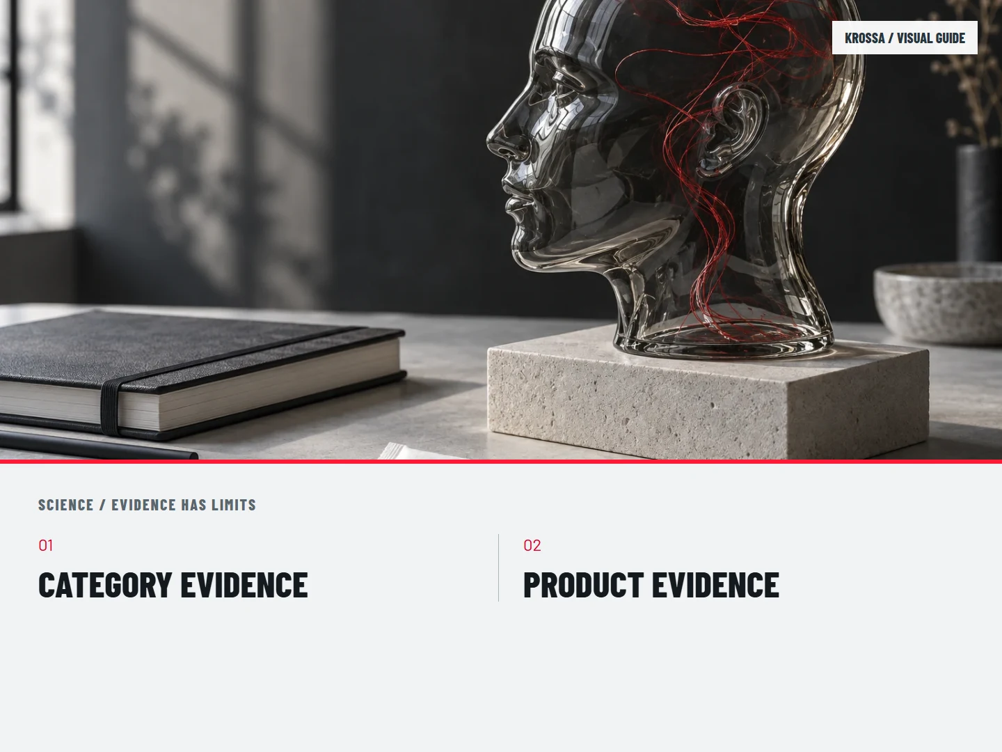 Evidence has limits: CATEGORY EVIDENCE; PRODUCT EVIDENCE